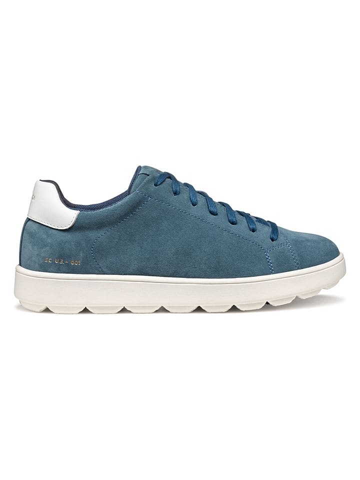 Skórzane sneakersy "Spherica Ecub" w kolorze turkusowym