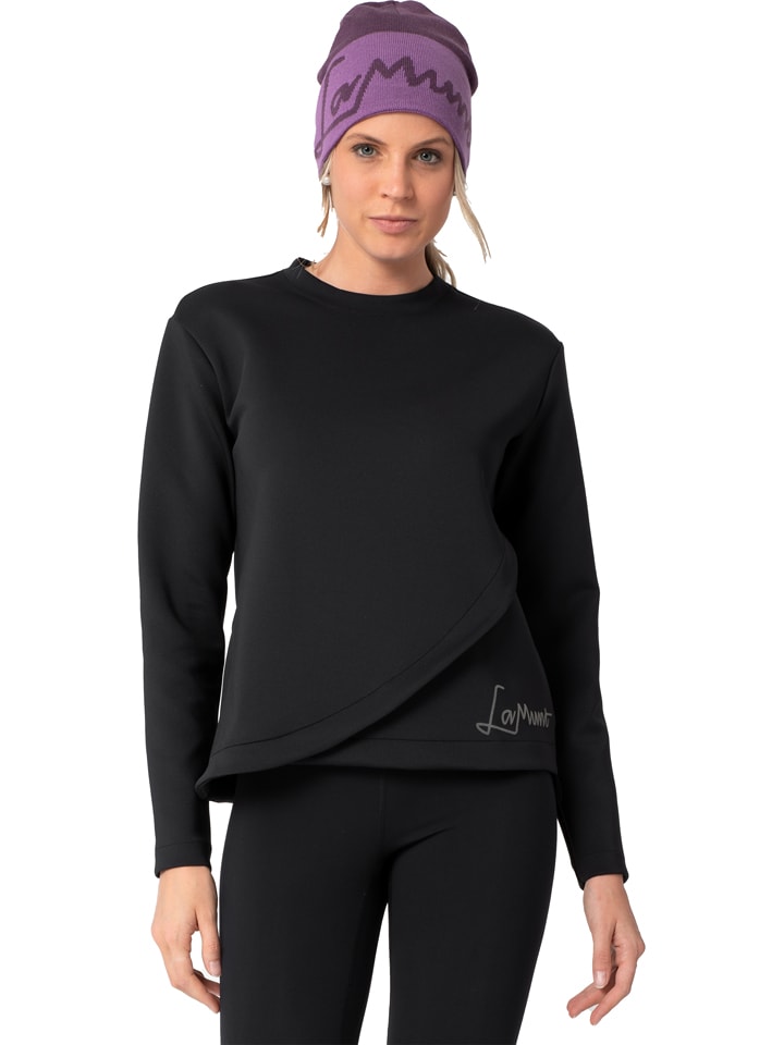 Thermo-Sweatshirt "Clelia" in Schwarz