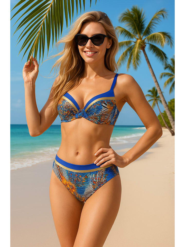 Bikini w kolorze niebieskim