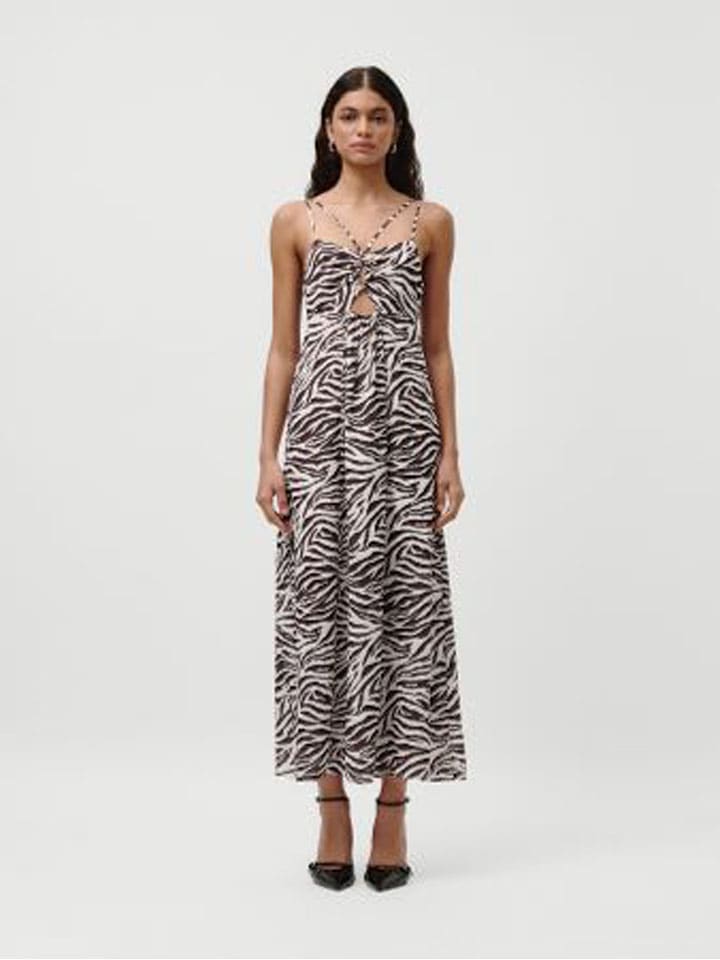 Kleid "Manja" in Beige/ Braun