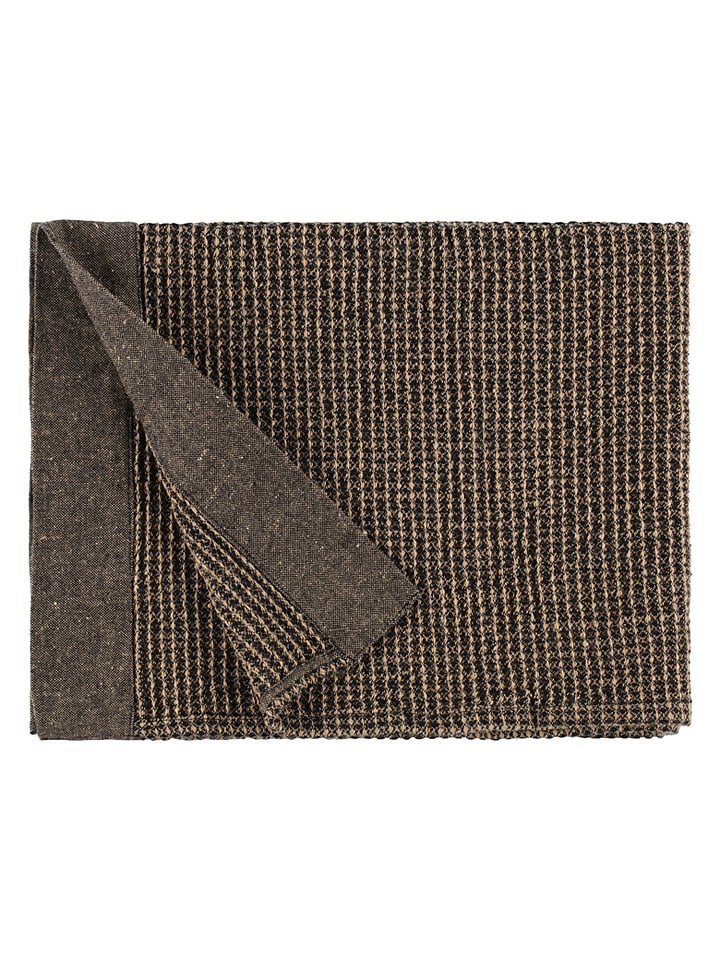 Saunasitzbezug ''Kenno'' in Schwarz/ Beige - (L)60 x (B)50 cm