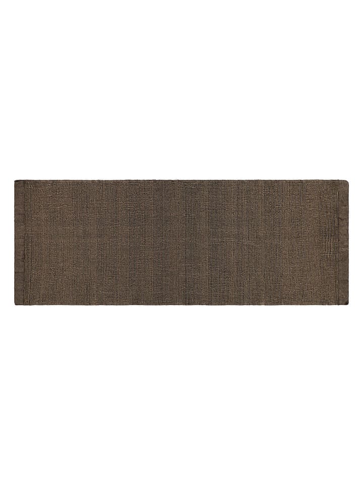 Nakładka "Kenno" w kolorze czarno-beżowym na siedzisko do sauny - 160 x 60 cm
