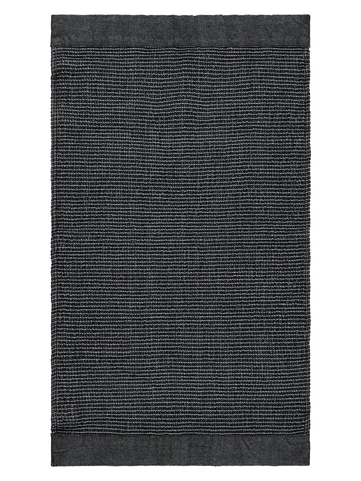 Badetuch ''Kenno'' in Schwarz/ Grau - (L)180 x (B)90 cm