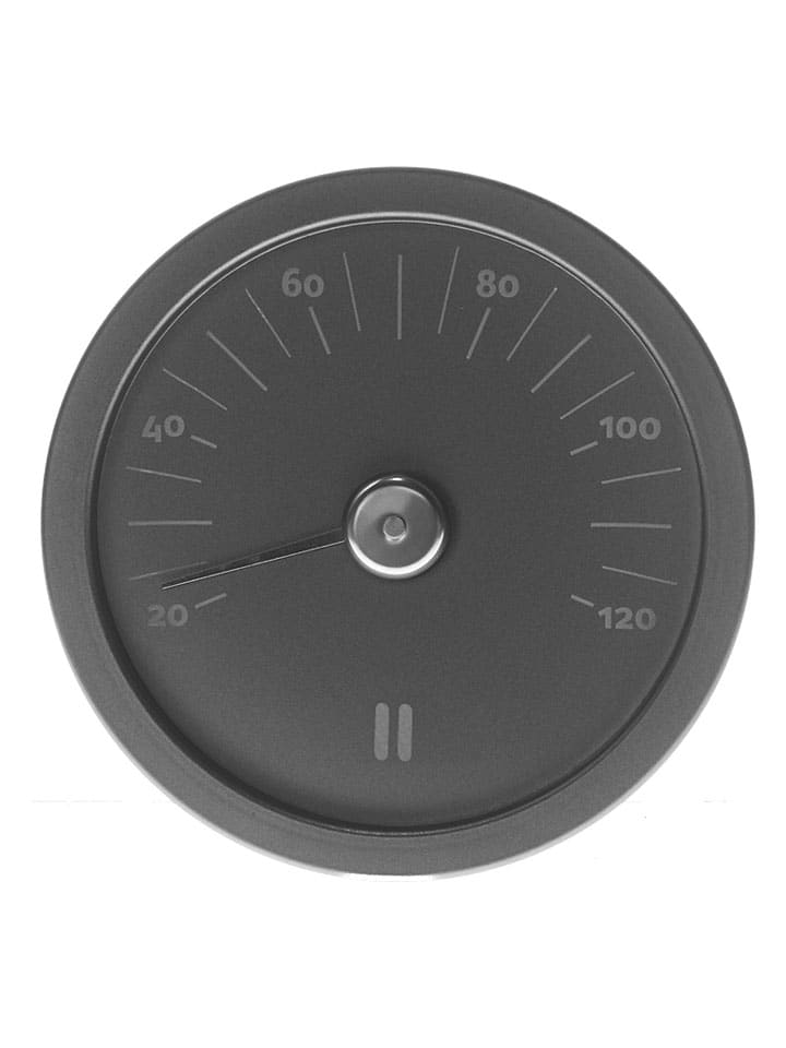 Saunathermometer in Schwarz - Ø 15 cm
