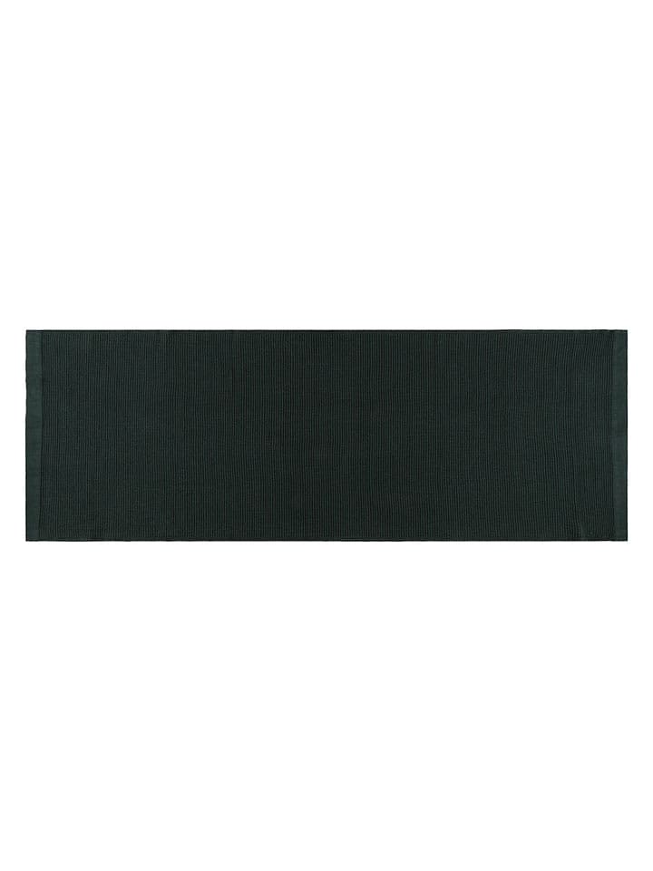 Nakładka "Kenno" w kolorze czarno-zielonym na siedzisko do sauny - 160 x 60 cm