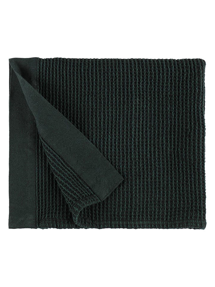 Saunasitzbezug ''Kenno'' in Schwarz/ Grün - (L)60 x (B)50 cm