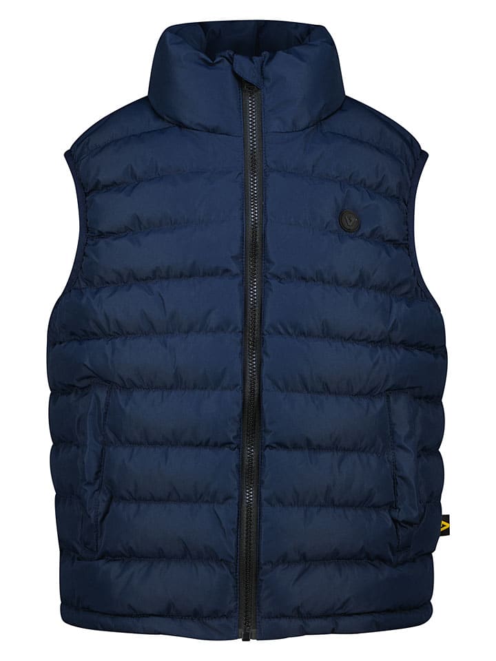Doorgestikte bodywarmer "Talin" donkerblauw
