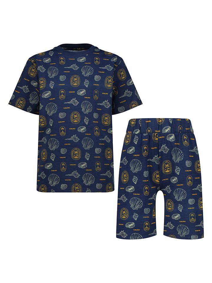 Pyjama "Wasea" in Dunkelblau