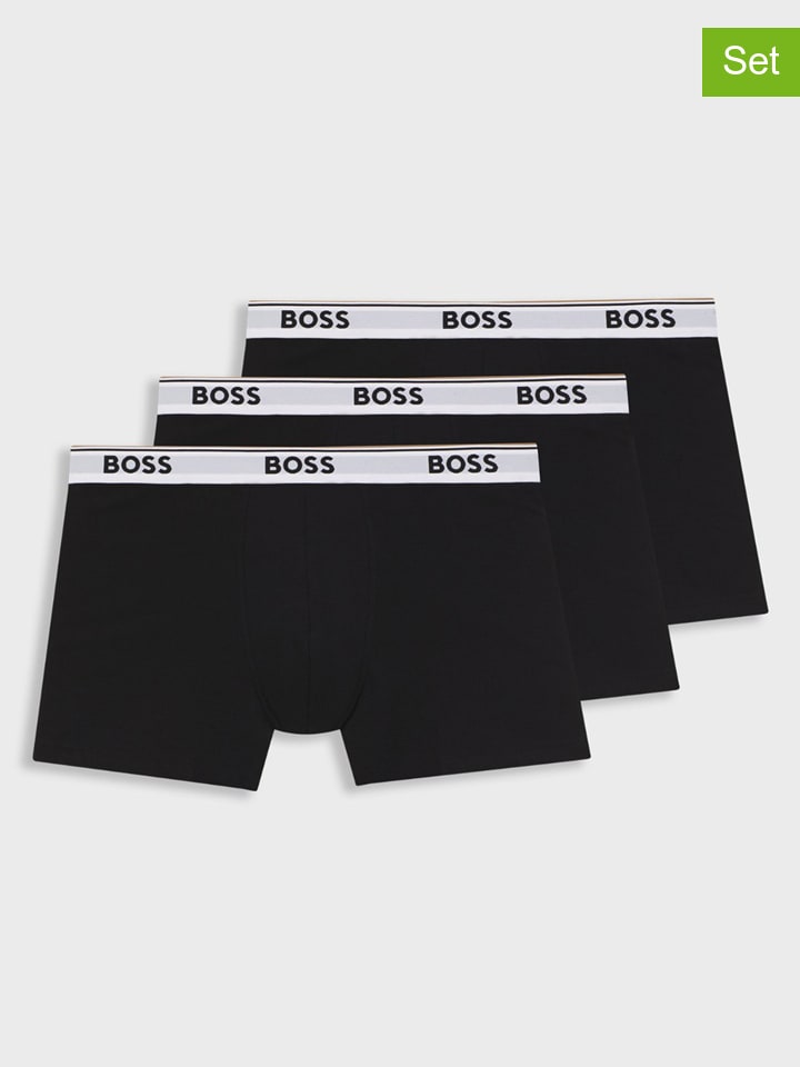 3er-Set: Boxershorts in Schwarz