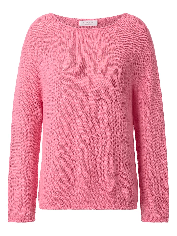 Sweter w kolorze jasnoróżowym