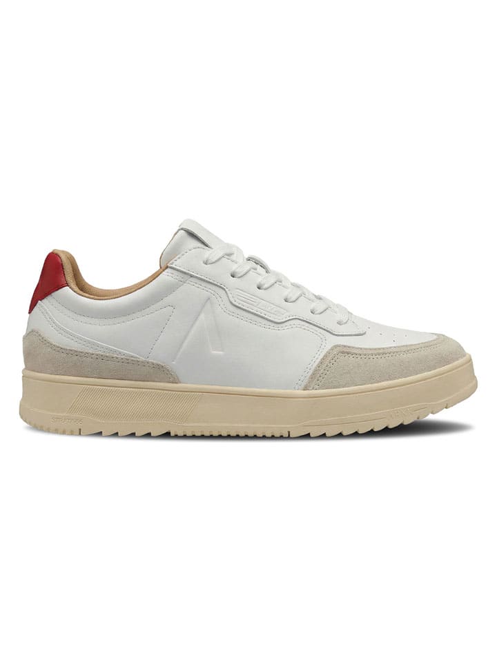 Sneakersy "Novaklass" w kolorze biało-czerwonym