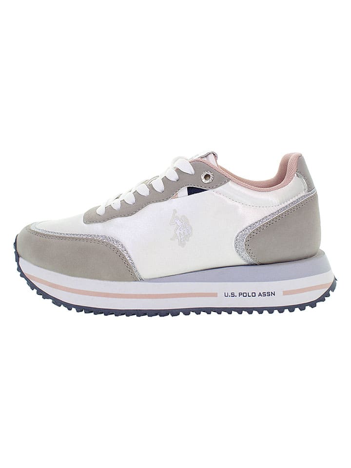 Sneakers wit/grijs