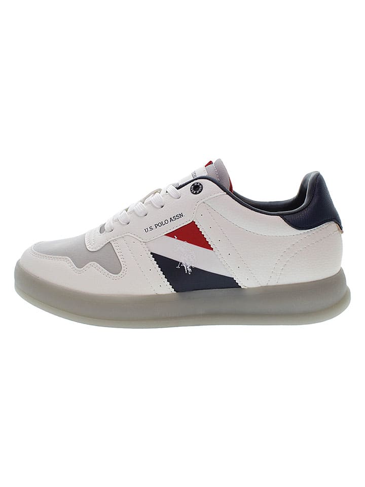 Sneakers wit/grijs/donkerblauw