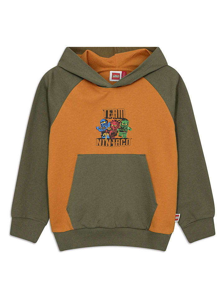 Bluza w kolorze zielono-pomarańczowym