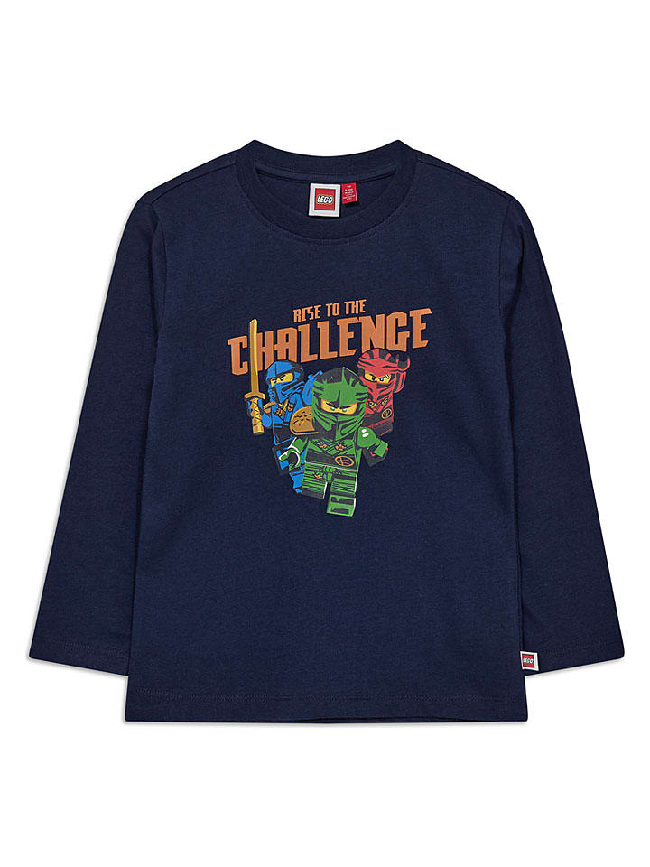 Longsleeve in Dunkelblau