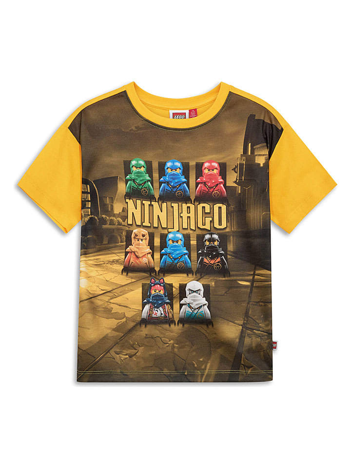 Shirt in Gelb/ Braun