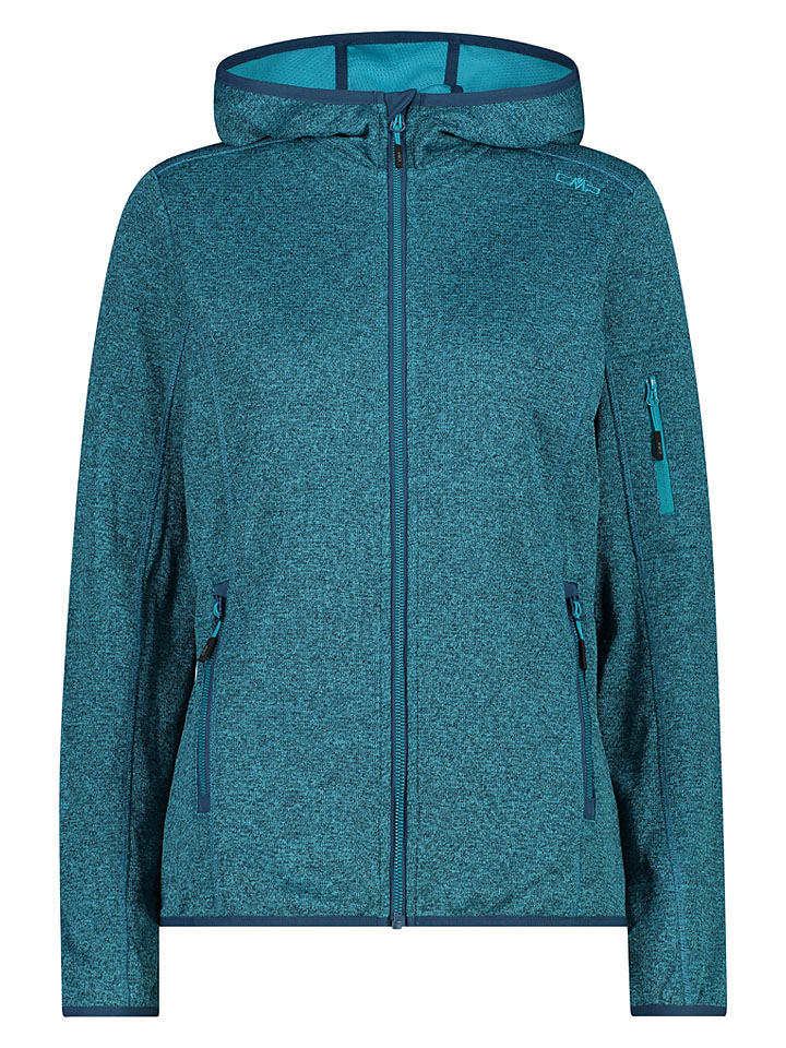 Fleece vest turquoise