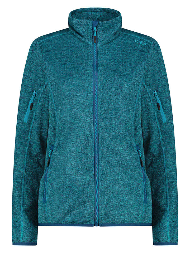 Fleece vest petrol