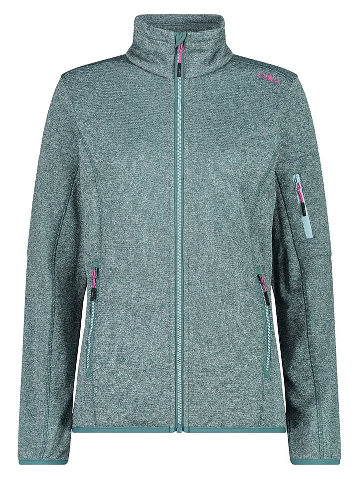 Fleece vest turquoise