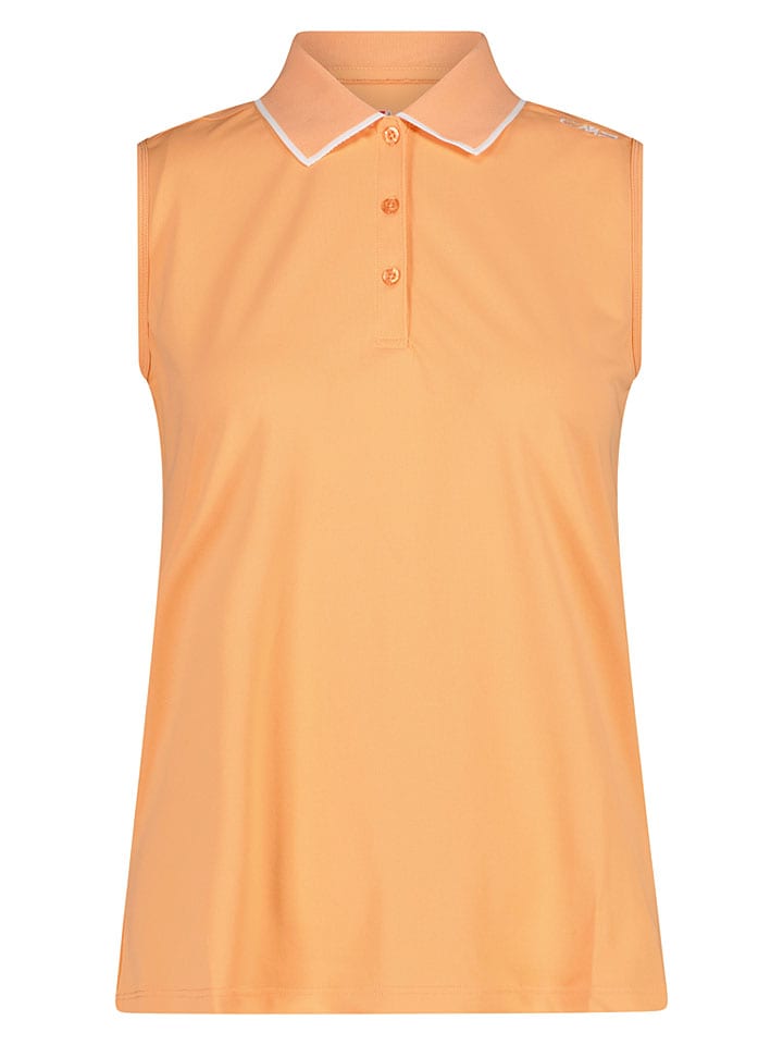 Funkcyjna koszulka polo w kolorze pomarańczowym