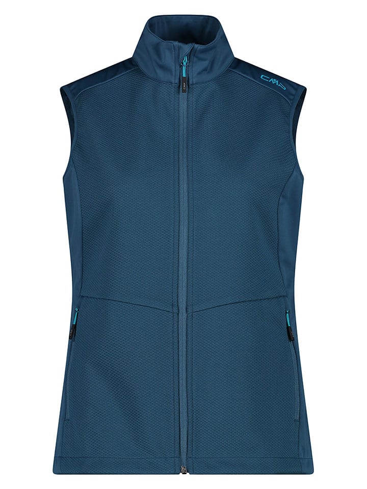 Functionele bodywarmer petrol