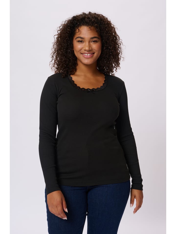 Longsleeve in Schwarz