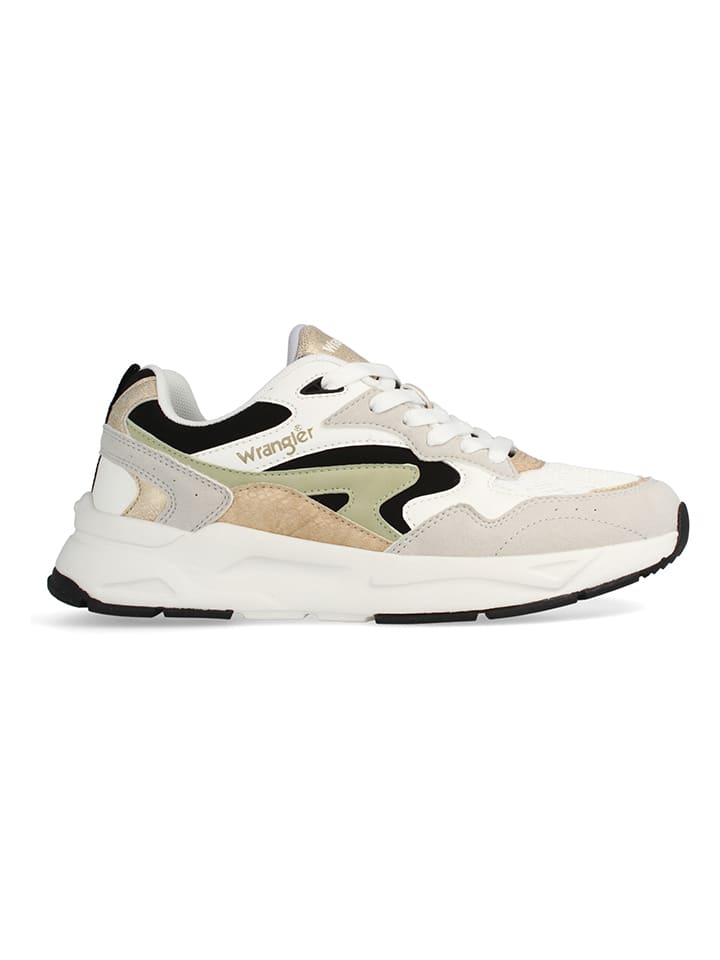 Sneakersy w kolorze biało-czarnym