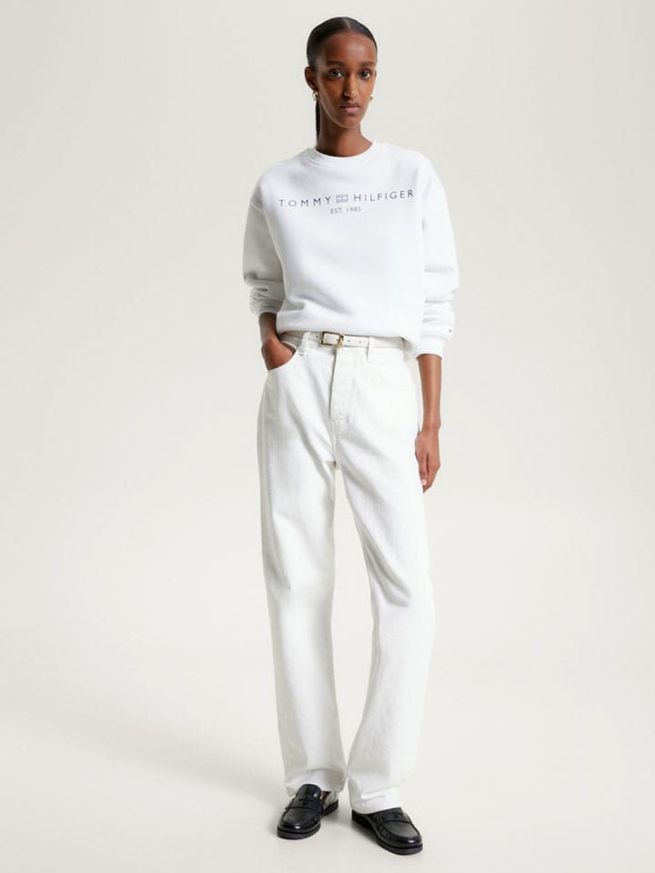 Sweatshirt in Weiß
