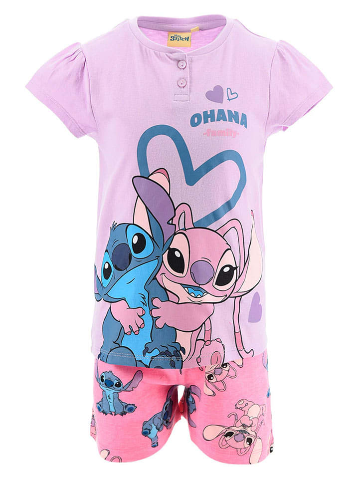 Pyjama "Lilo und Stitch" in Lila/ Rosa
