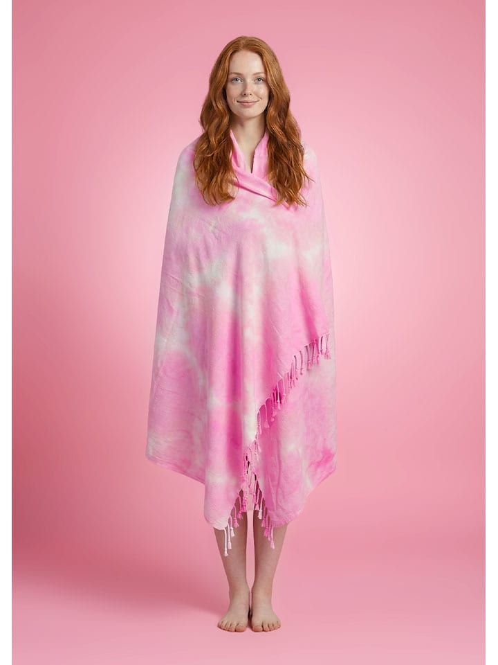 Strandtuch "Towel To Go - Laguna Tie Dye" in Rosa - (L)180 x (B)100 cm