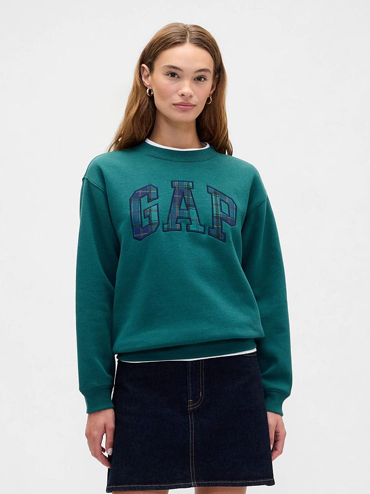 Sweatshirt in Petrol