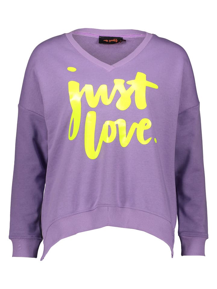 Bluza "Just Love" w kolorze fioletowym