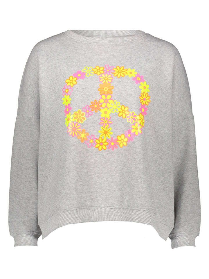 Bluza "Peace Flower" w kolorze szarym