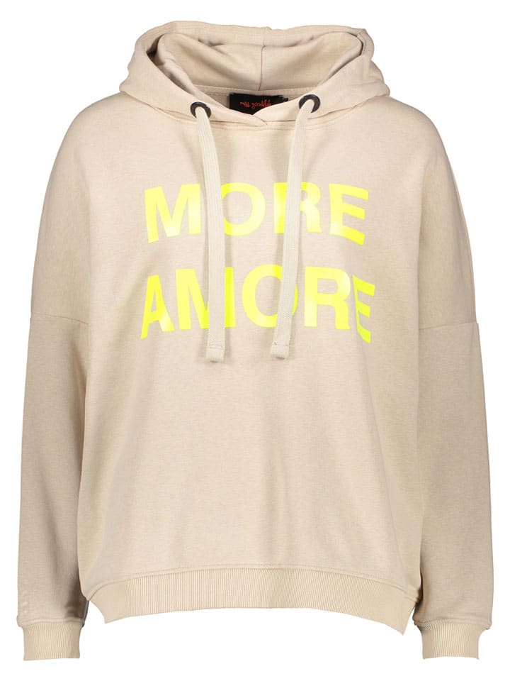 Hoodie "More Amore" beige