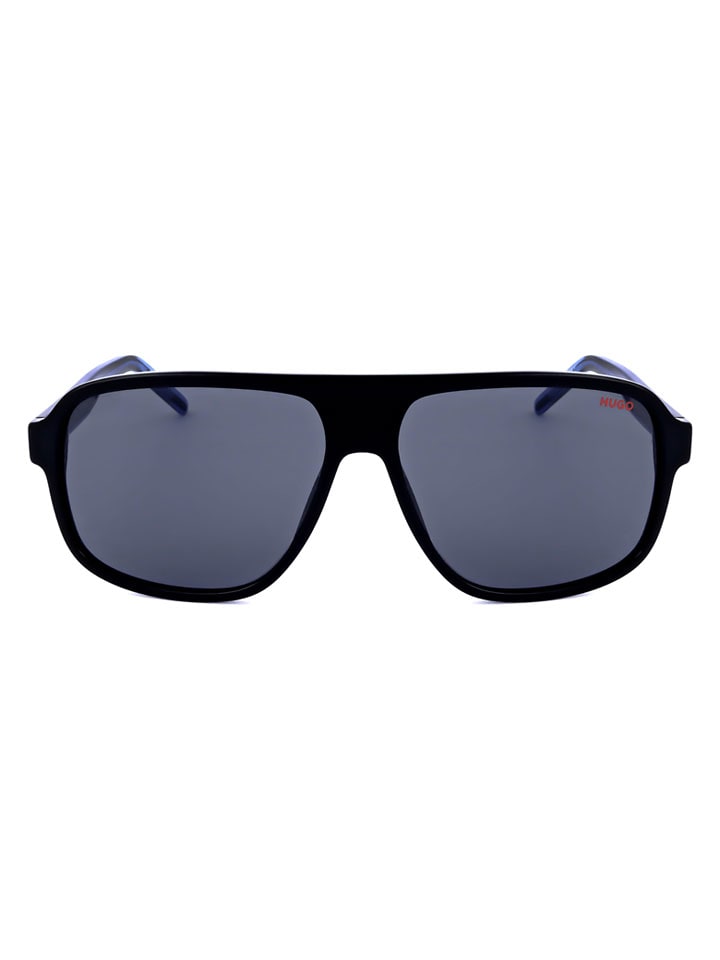 Herren-Sonnenbrille in Schwarz/ Dunkelblau