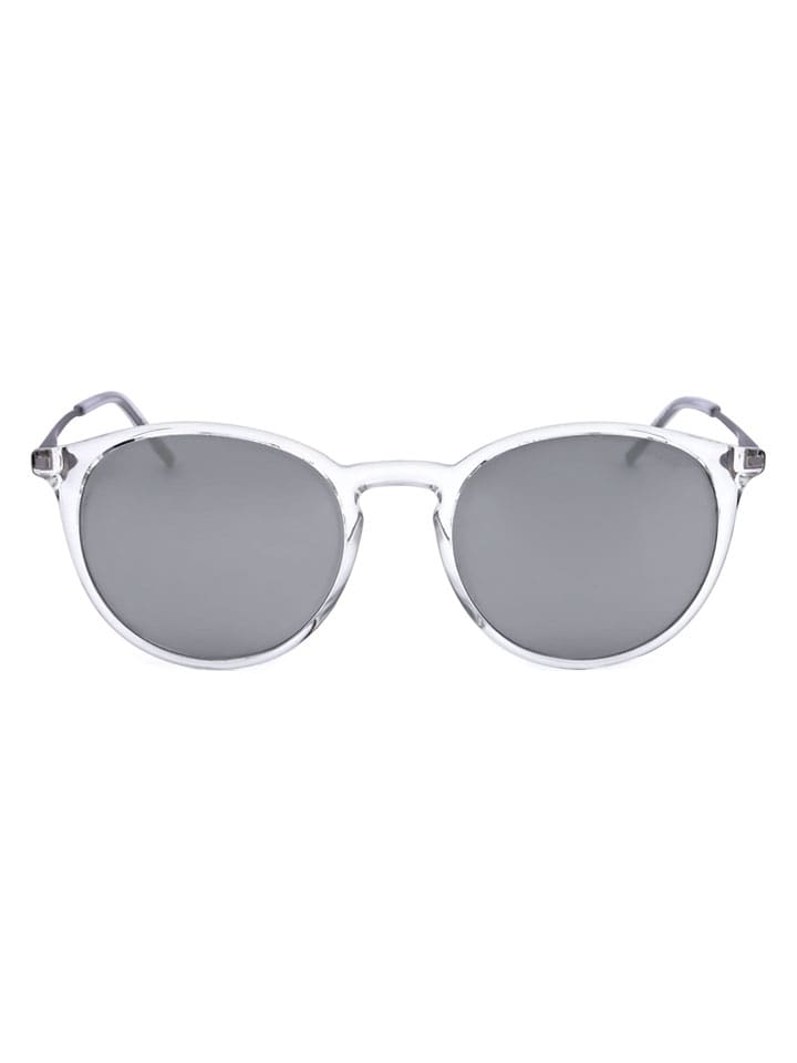 Herren-Sonnenbrille in Transparent/ Grau
