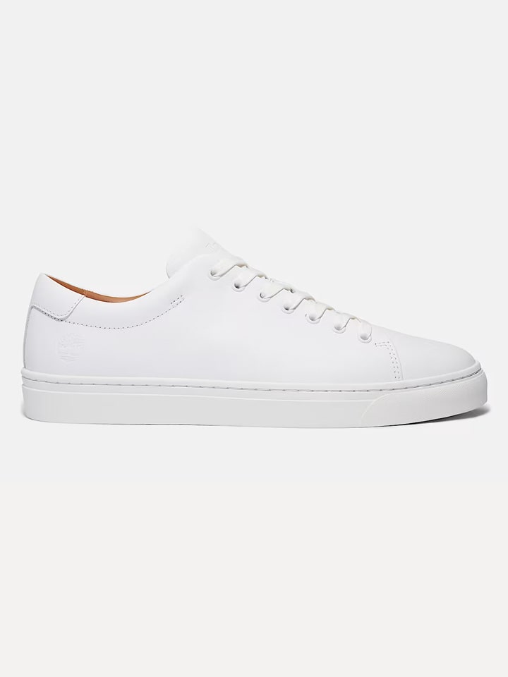 Leren sneakers wit