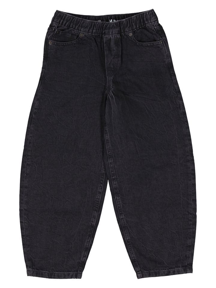 Spijkerbroek - baggy fit - zwart