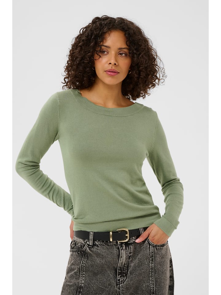 Sweter w kolorze zielonym