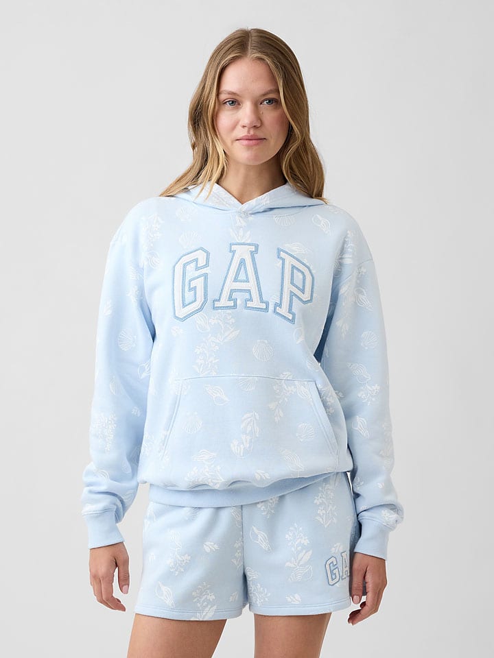 Hoodie in Hellblau