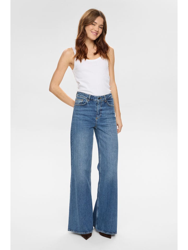 Jeans - Wide leg - in Blau