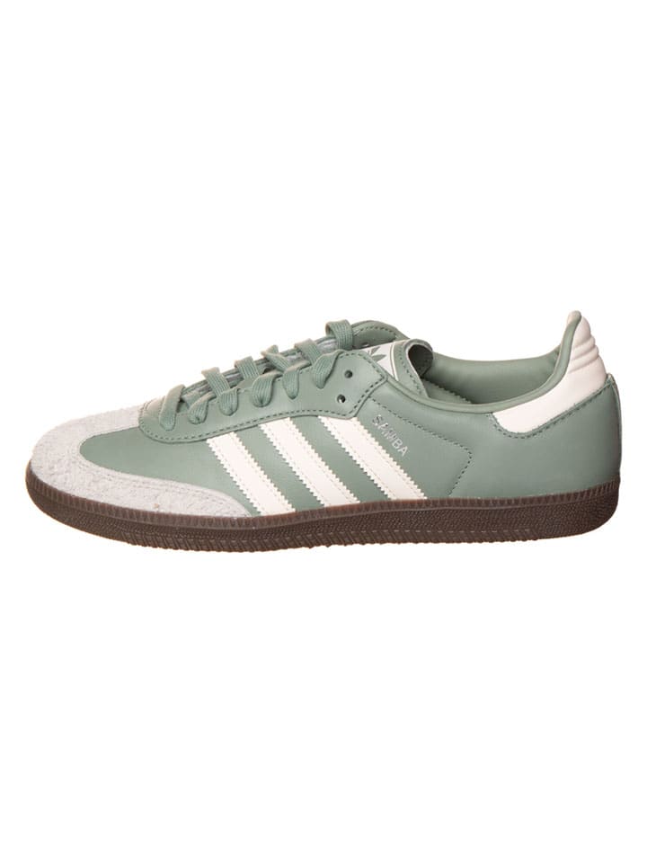 Skórzane sneakersy "Samba" w kolorze turkusowym