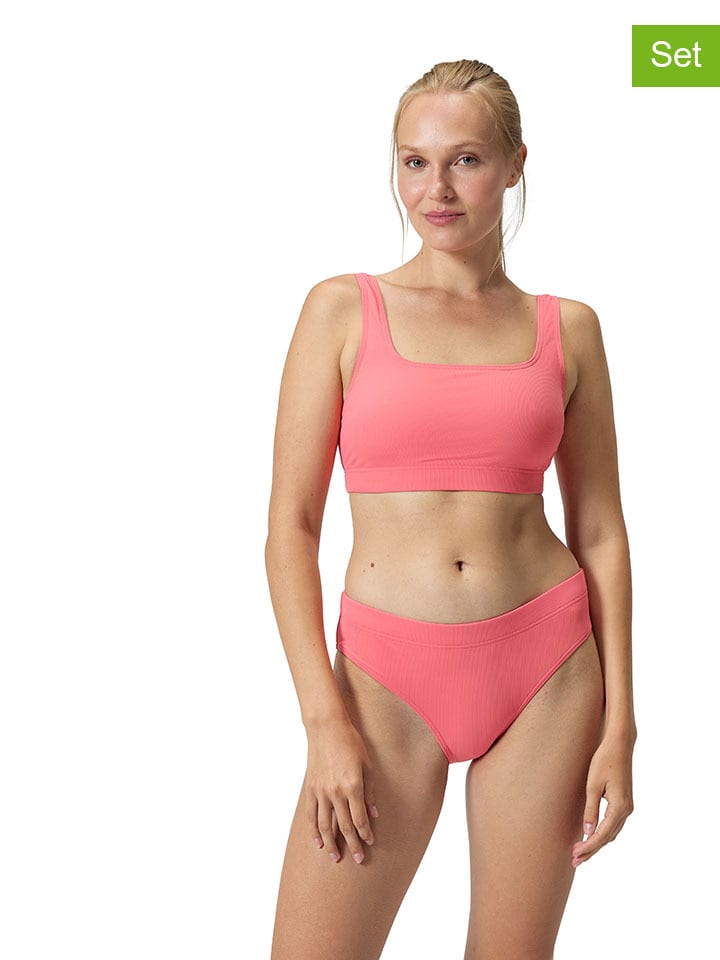 2-częściowe bikini w kolorze koralowym