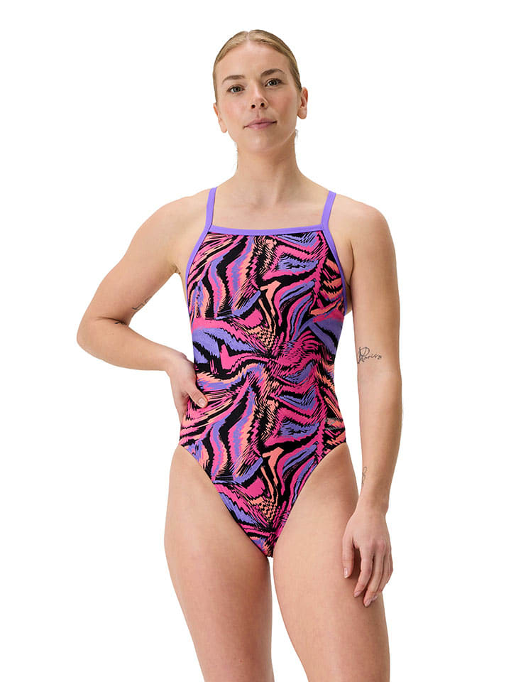 Badeanzug in Lila/ Pink