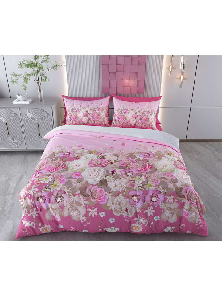 Beddengoedset ''Melinda'' roze