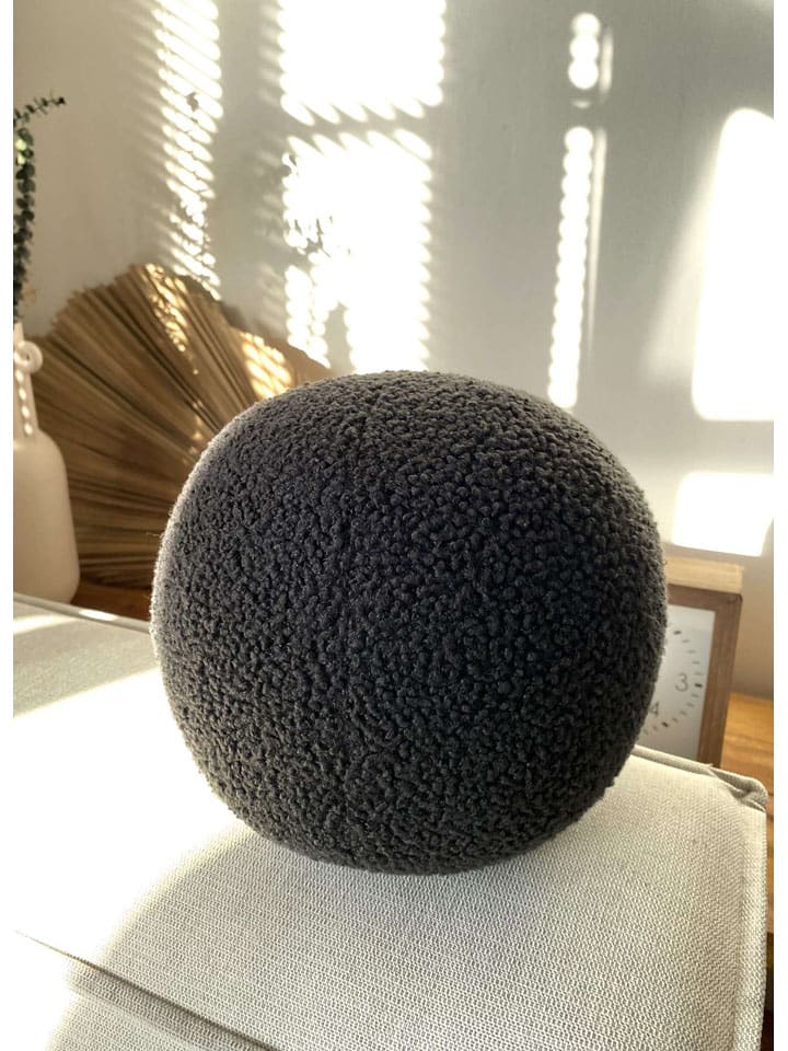 Kissen in Anthrazit - Ø 25 cm