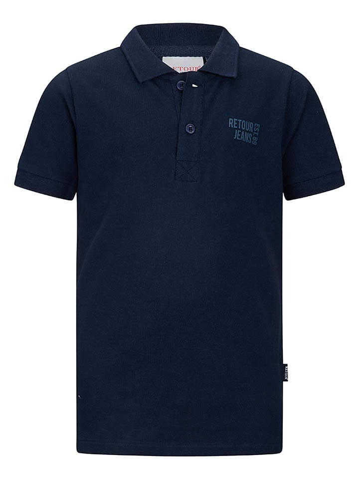 Koszulka polo "Abram" w kolorze granatowym
