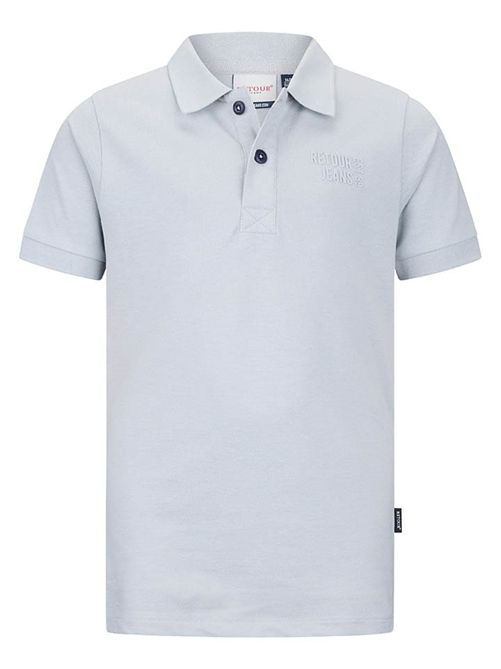 Koszulka polo "Abram" w kolorze szarym
