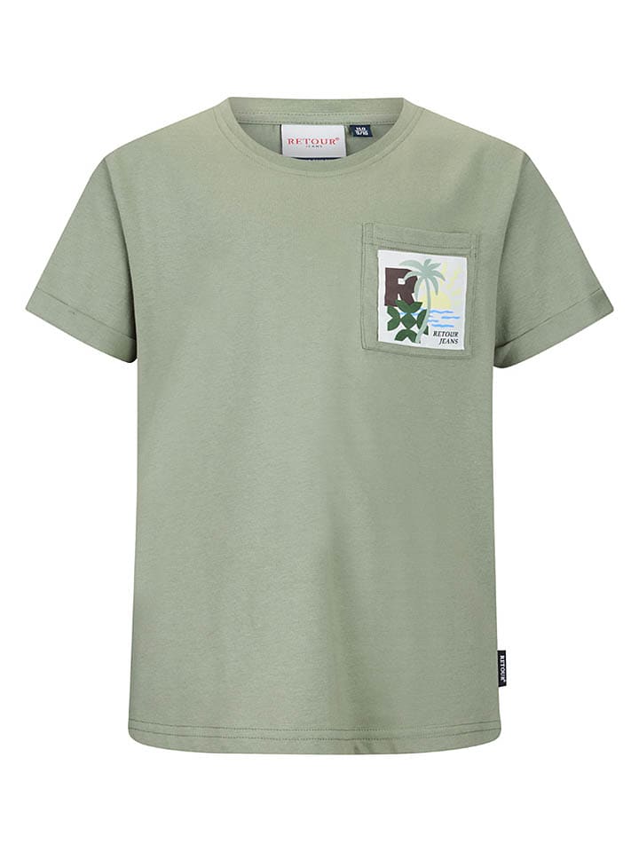 Koszulka "Zeb" w kolorze khaki