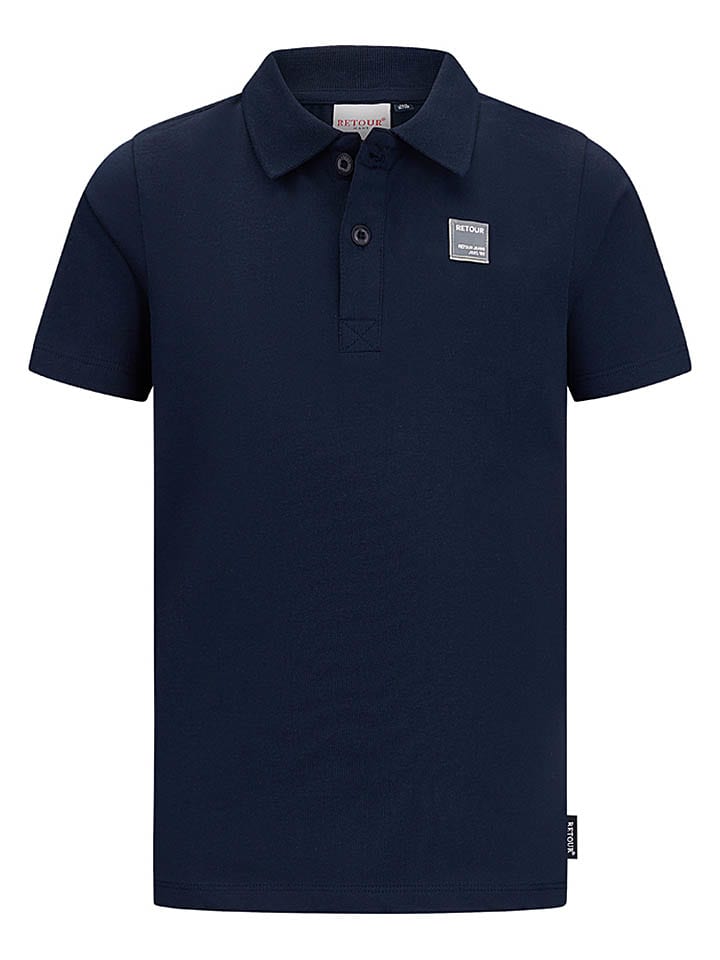 Koszulka polo "Anton" w kolorze granatowym